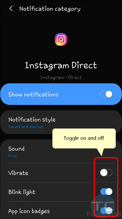 customize app notifications Galaxy S10