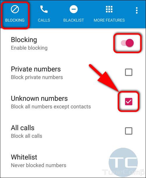 Call Blocker Vlad Lee block all except contacts