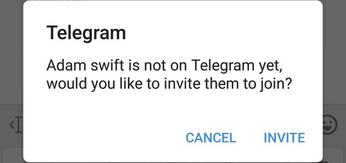 is not on Telegram yet