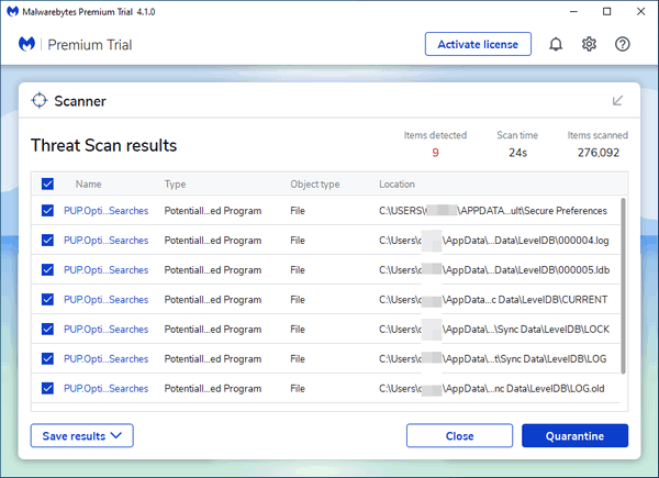 2016 malwarebytes scan for rootkits disabled