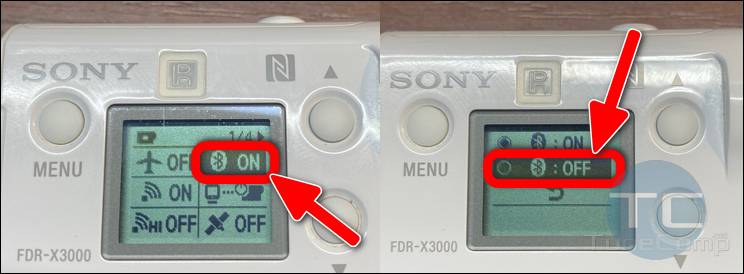 Turn Off Bluetooth on Sony X3000