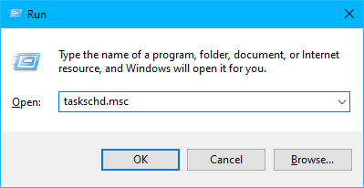 taskschd.msc - open Windows Task Scheduler