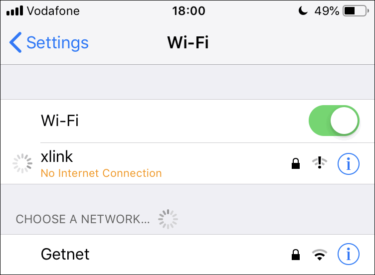 iphone hotspot no internet access