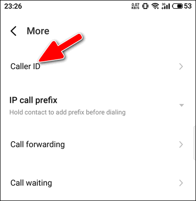 Flyme 8 Caller ID settings