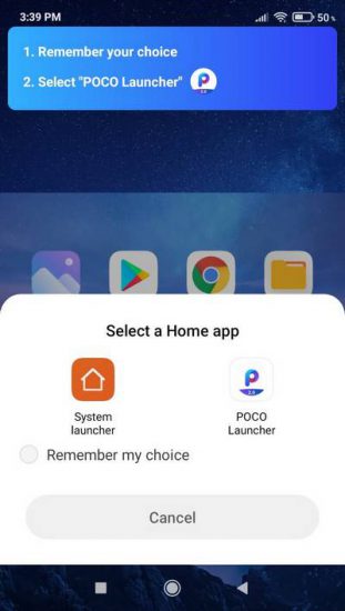 Poco Launcher Set by Default