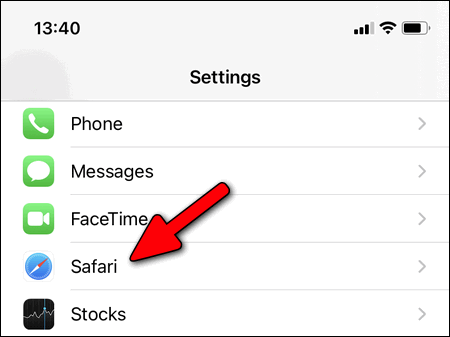 Safari Settings iOS 14