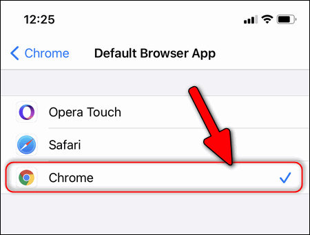 Chrome as default browser iPhone iOS 14